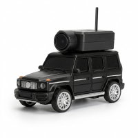 Мини-машинка с FPV-камерой и управлением со смартфона WLtoys 6406 черная масштаб 1:64