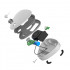 Ozone disinfectant for refrigerators and cabinets XD001 with USB charging, white