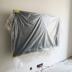 Dustproof transparent polyethylene film for furniture 4 x 10 m