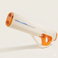 Electric Water Gun HKS-030 with 400 ml Tank, Orange with White