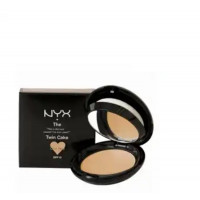 Mattifying face powder NYX Cosmetics Twin Cake Powder CP13 Perfect Tan 11 g