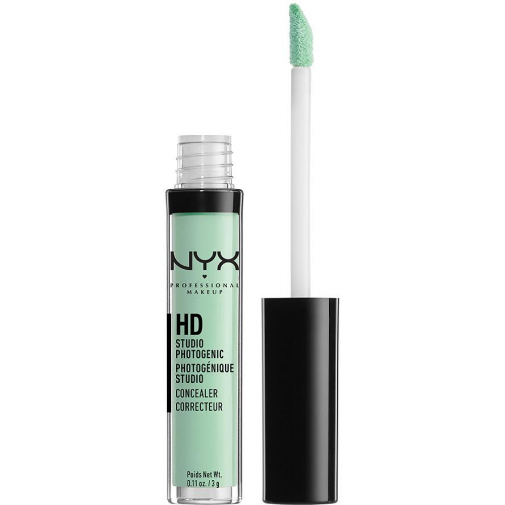 NYX Cosmetics HD Concealer Wand Liquid Concealer for Face in shade Green (CW12)