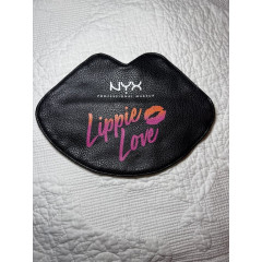 Women's cosmetic bag-wallet made of eco-leather NYX Professional Makeup Ulta Xo Lippie Love black lips