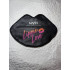 Women's cosmetic bag-wallet made of eco-leather NYX Professional Makeup Ulta Xo Lippie Love black lips