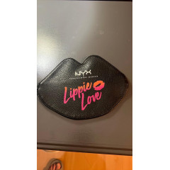Women's cosmetic bag-wallet made of eco-leather NYX Professional Makeup Ulta Xo Lippie Love black lips