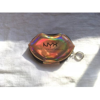 Small NYX Professional Makeup Rose Gold Lips Cosmetic Bag-Key Holder in Rose Gold Vinyl