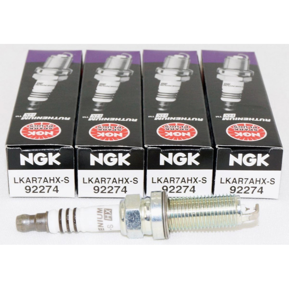 Набір 4 шт рутенієвих свічок запалювання NGK Ruthenium HX 92274 Spark Plugs LKAR7AHX-S для Nissan Infiniti Honda Acura Mazda