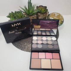 Палетка для макияжа лица и глаз Nyx Butt Naked Eyes S122 (15 теней 4 румян 1 бронзер 2 хайлайтера)
