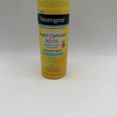 Водостійкий захисний спрей від сонця для дітей Neutrogena Beach Defense Kids SPF 70 флакон 184 г