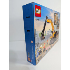 Конструктор LEGO City Будівельний Екскаватор 60420 для дітей 8+ (3 мініфігурки 633 деталі)