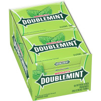 М'ятна жувальна гумка Wrigley's Doublemint набір 10 упаковок по 15 пластинок 150 штук