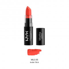Matte finish lipstick NYX Professional Makeup Matte Lipstick MLS05 Indie Flick (4.5 g)