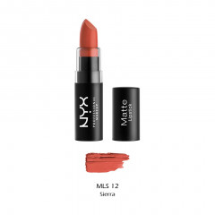 Matte finish lipstick NYX Professional Makeup Matte Lipstick MLS12 Sierra (4.5 g)
