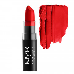 Губна помада з матовим фінішем NYX Professional Makeup Matte Lipstick MLS08 Pure Red (4.5 г)