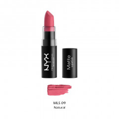 Губная помада с матовым финишем NYX Professional Makeup Matte Lipstick MLS09 Natural (4.5 г)