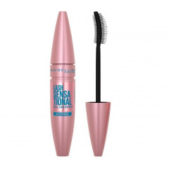 Водостійка об'ємна та подовжуюча туш для вій з віяловим ефектом Maybelline New York Lash Sensational Waterproof чорна 9.5 мл