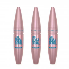 Waterproof volumizing and lengthening mascara with a fan effect Maybelline New York Lash Sensational Waterproof black 9.5 ml