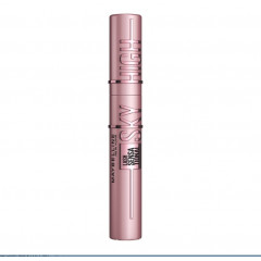 Черная тушь для ресниц с гибкой силиконовой щеточкой Maybelline Lash Sensational Sky High Very Black (7.2 мл)
