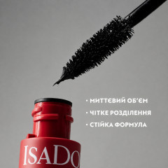 IsaDora Build Up Extra Volume Mascara 01 Super Black Volumizing Mascara