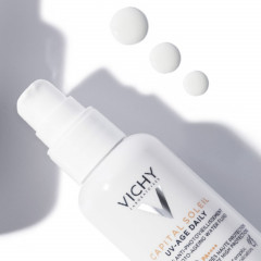 Тонирующий флюид против фотостарения кожи с SPF 50+ Vichy Capital Soleil UV-Age Daily Pigment Light 40 мл