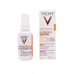 Тонирующий флюид против фотостарения кожи с SPF 50+ Vichy Capital Soleil UV-Age Daily Pigment Light 40 мл