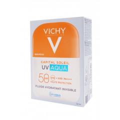 Зволожуюча емульсія від сонця Vichy Capital Soleil UV Aqua Hydrating Invisible Fluid SPF 50 флакон 50 мл