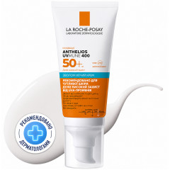 Денний зволожуючий крем з SPF 50+ для сухої та чутливої шкіри La Roche-Posay Anthelios UVMune 400 Hydrating Cream 50 мл