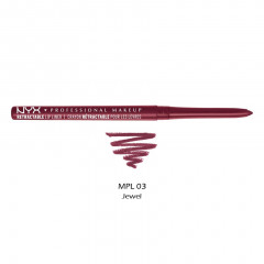 Автоматический водостойкий карандаш для губ NYX Retractable Lip Liner MPL03 Jewel