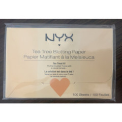 Салфетки для удаления жирного блеска с маслом чайного дерева NYX Professional Makeup Tea Tree Blotting Paper 100 листов