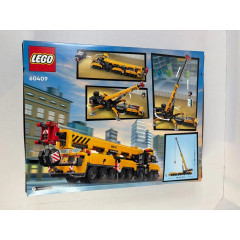 Конструктор велика будівельна техніка LEGO City Жовтий мобільний кран 60409 для дітей від 9 років (1116 елементів, 4 мініфігурки в комплекті)