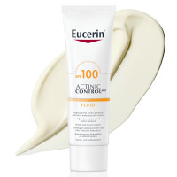 Sunscreen fluid for face Eucerin Actinic Control MD SPF 100 bottle 80 ml against keratosis and melanoma