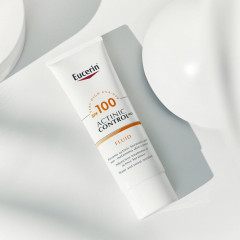 Sunscreen fluid for face Eucerin Actinic Control MD SPF 100 bottle 80 ml against keratosis and melanoma