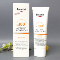 Sunscreen fluid for face Eucerin Actinic Control MD SPF 100 bottle 80 ml against keratosis and melanoma