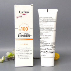 Sunscreen fluid for face Eucerin Actinic Control MD SPF 100 bottle 80 ml against keratosis and melanoma