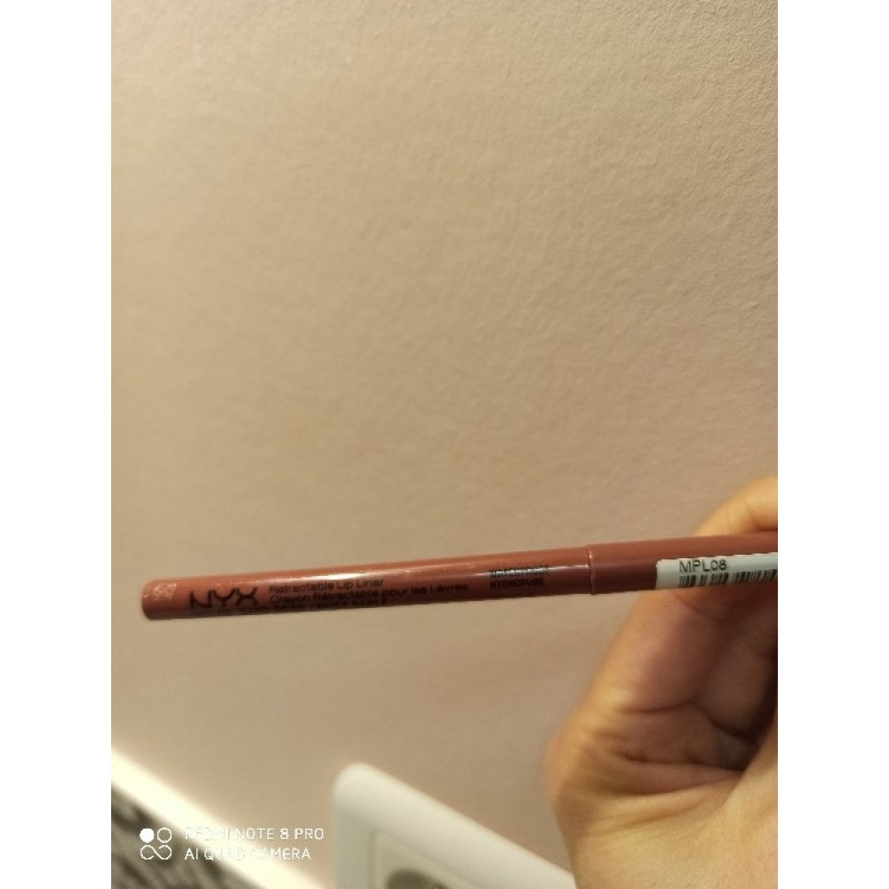 Автоматический водостойкий карандаш для губ NYX Retractable Lip Liner MPL08 Sand Beige