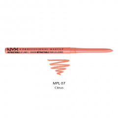 Автоматический водостойкий карандаш для губ NYX Retractable Lip Liner MPL07 Citrus