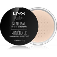 Loose powder with minerals against oily shine NYX Professional Makeup Mineral Finishing Powder MFP01 shade Light/Medium 8 g