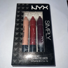 Набір кремових помад-стиків з атласним фінішем NYX Simply Lip Cream Set 04 Fairest Maraschino Bewitching 3 шт.