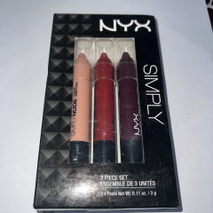 NYX Simply Lip Cream Set 04 Fairest Maraschino Bewitching 3 pcs - Set of creamy lipstick sticks with a satin finish