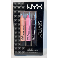 Набор кремовых помад-стиков с атласным финишем NYX Simply Lip Cream Set 02 Nude Pink Vamp 3 шт