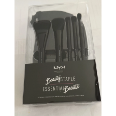 Набор профессиональных кистей для визажа NYX Beauty Staple Essential Beaute BSET09 (комплект 5 шт + косметичка)