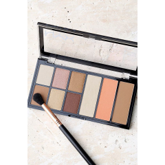 Палетка для макияжа лица и глаз NYX Professional Makeup Go-To Palette Wanderlust GTP01 (набор 6 теней румяна хайлайтер и бронзер)