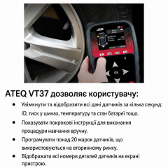 Tire Pressure Sensor Programmer ATEQ VT37 TPMS System Diagnostic Scanner