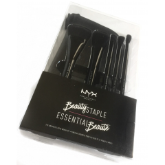 Набор профессиональных кистей для визажа NYX Beauty Staple Essential Beaute BSET09 (комплект 5 шт + косметичка)