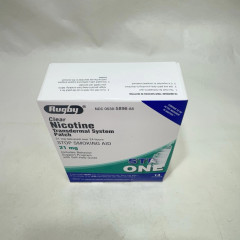 Пластир від куріння Rugby Clear Nicotine Transdermal System Patch Step 1 дозування 21 мг 14 штук Крок 1