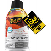Dry fog odor neutralizer for cleaning the interior and ventilation system of a car Meguiar's Whole Car Air Re-Fresher G262402 bottle 57 g