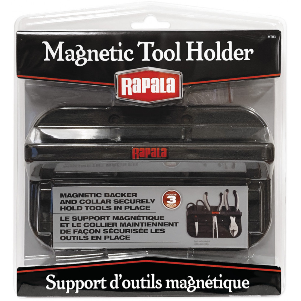 Магнитный держатель для рыболовных инструментов Rapala Magnetic Tool Holder MTH3 на 3 посадочных места (без инструментов)