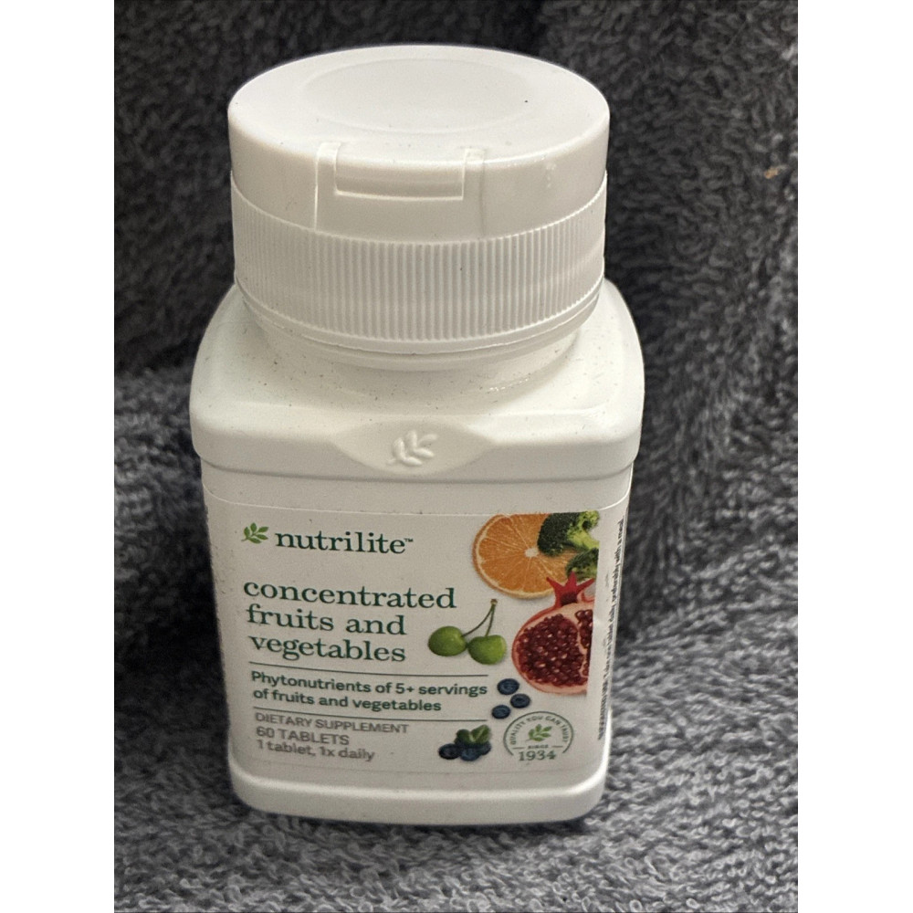 Концентрат овощей и фруктов Amway Nutrilite Concentrated Fruits and Vegetables 100648 натуральные витамины 60 таблеток