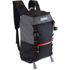 Рибальський рюкзак для снастей Rapala Venture 13 Backpack RV13BP об'ємом 13 літрів чорно-сірий меланж