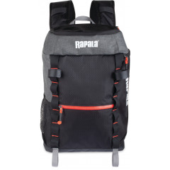 Рюкзак рыболовный для снастей Rapala Venture 13 Backpack RV13BP объемом 13 литров черно-серый меланж